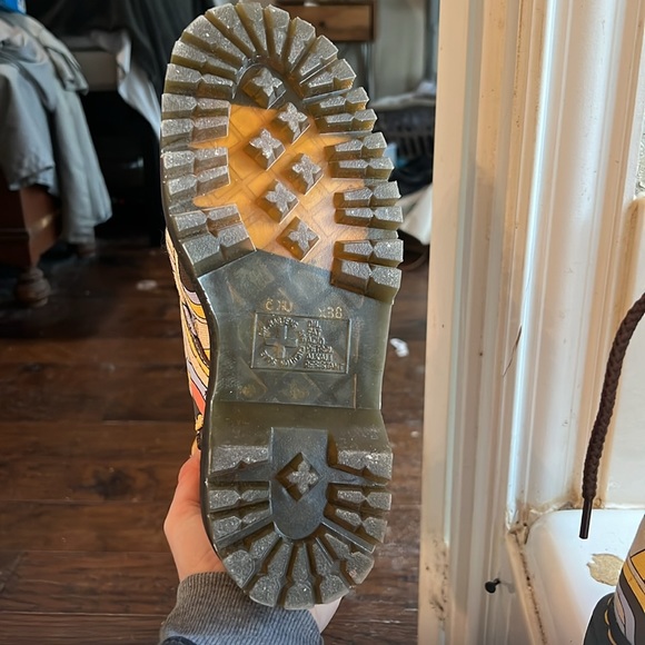 NWT Dr. Martens Psychadelic Eye Mushroom Trippy Vegan Platform Jadon Boots - Picture 3 of 5